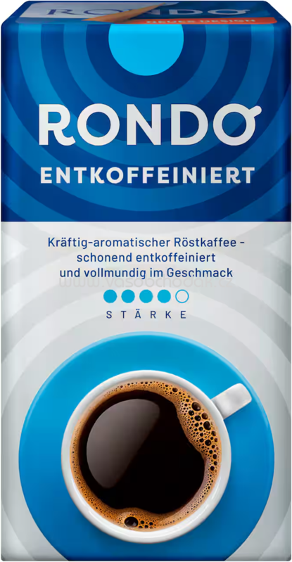 Rondo Entcoffeiniert, gemahlen, 500g Rondo Entcoffeiniert, gemahlen, 500g