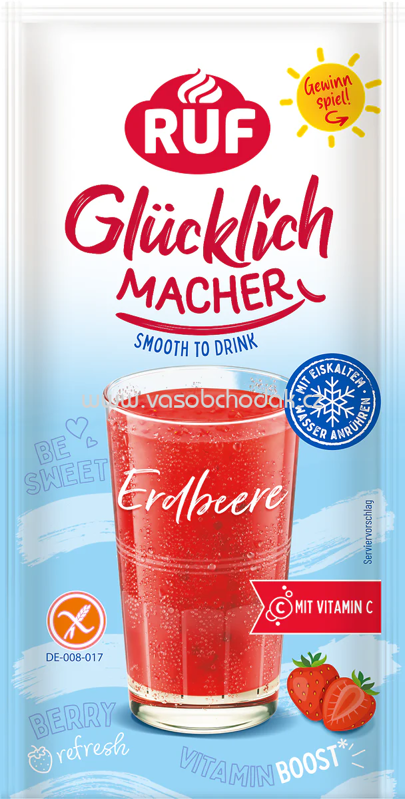 RUF Glücklichmacher Smooth to Drink Erdbeere, 46g RUF Glücklichmacher Smooth to Drink Erdbeere, 46g