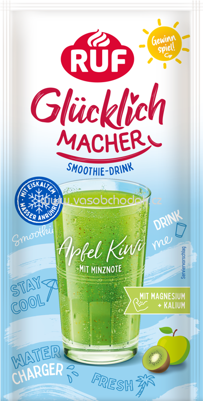 RUF Glücklichmacher Smooth to Drink Apfel Kiwi, 48g RUF Glücklichmacher Smooth to Drink Apfel Kiwi, 48g
