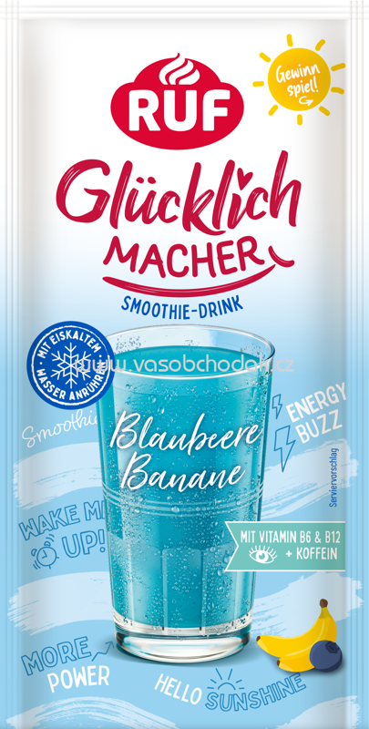 RUF Glücklichmacher Smooth to Drink Blaubeere Banane, 45g RUF Glücklichmacher Smooth to Drink Blaubeere Banane, 45g
