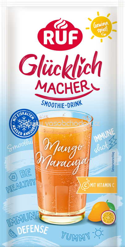 RUF Glücklichmacher Smooth to Drink Mango Maracuja, 46g RUF Glücklichmacher Smooth to Drink Mango Maracuja, 46g
