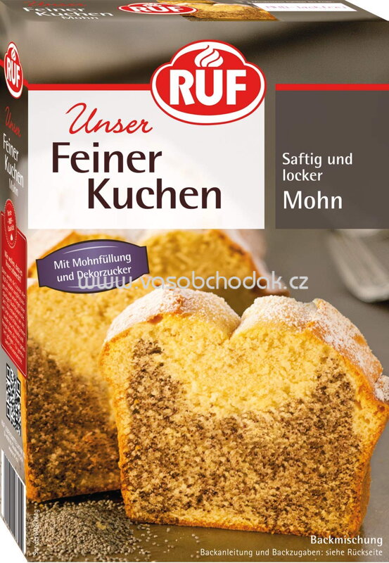 RUF Backmischung Feiner Kuchen Mohn, 465g
