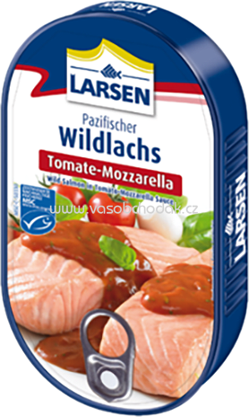 Larsen Wildlachs Tomate-Mozzarella Sauce, 200g
