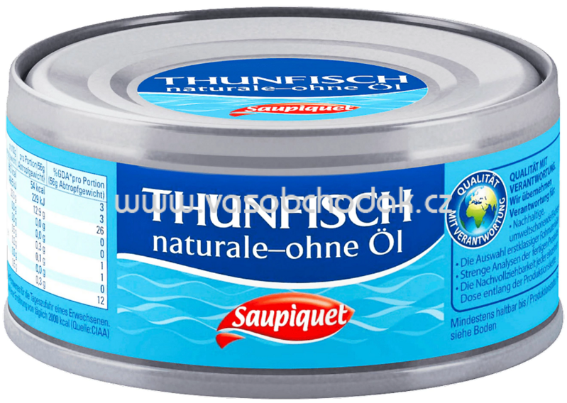 Saupiquet Thunfisch Naturale ohne Öl, 140g Saupiquet Thunfisch Naturale ohne Öl, 140g