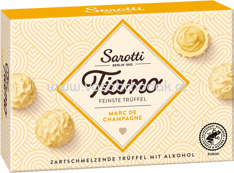Sarotti Tiamo Feinste Trüffel Marc de Champagne, 125g