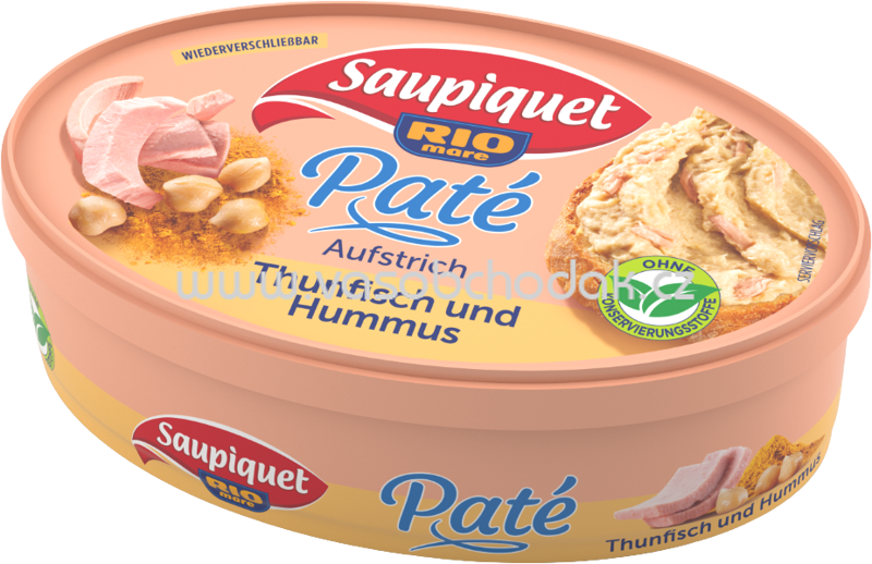 Saupiquet Paté Aufstrich Thunfisch Hummus, 115g