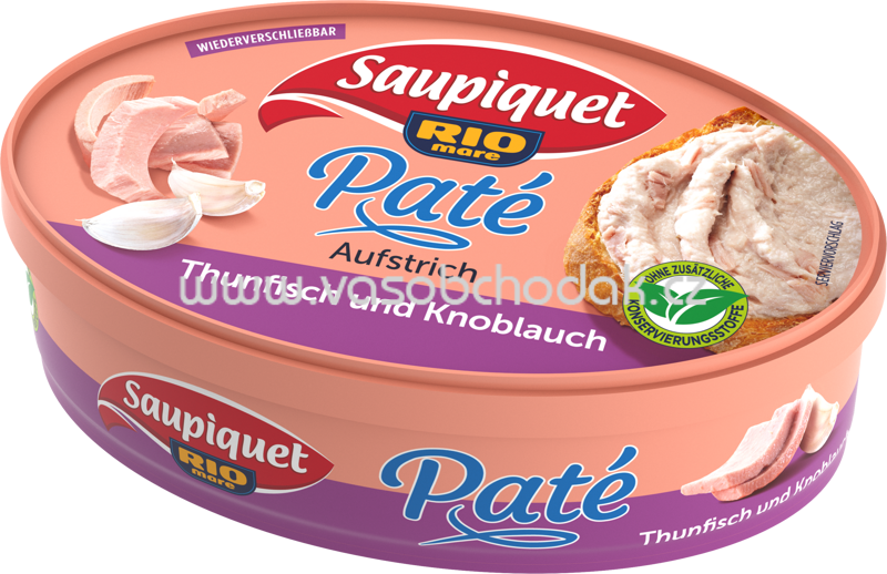 Saupiquet Paté Aufstrich Thunfisch und Knoblauch, 115g Saupiquet Paté Aufstrich Thunfisch und Knoblauch, 115g
