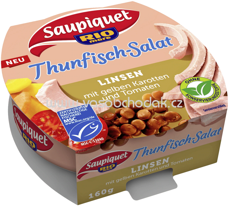 Saupiquet Thunfisch-Salat Linsen, 160g