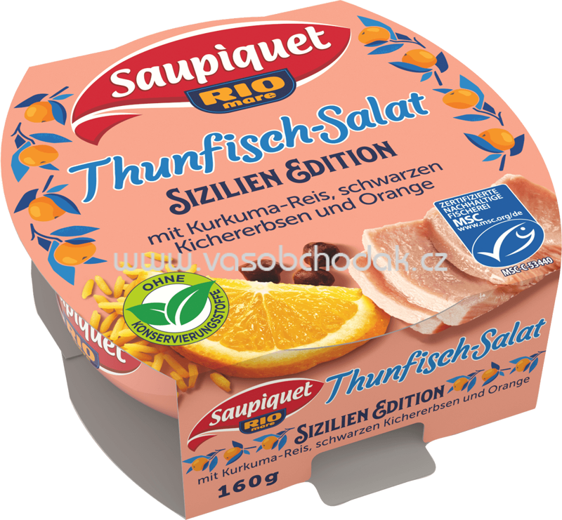 Saupiquet Thunfisch-Salat Sizilien Edition, 160g