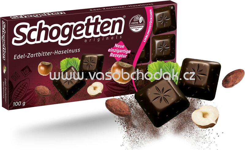 Schogetten Edel Zartbitter Haselnuss, 100g Schogetten Edel Zartbitter Haselnuss, 100g