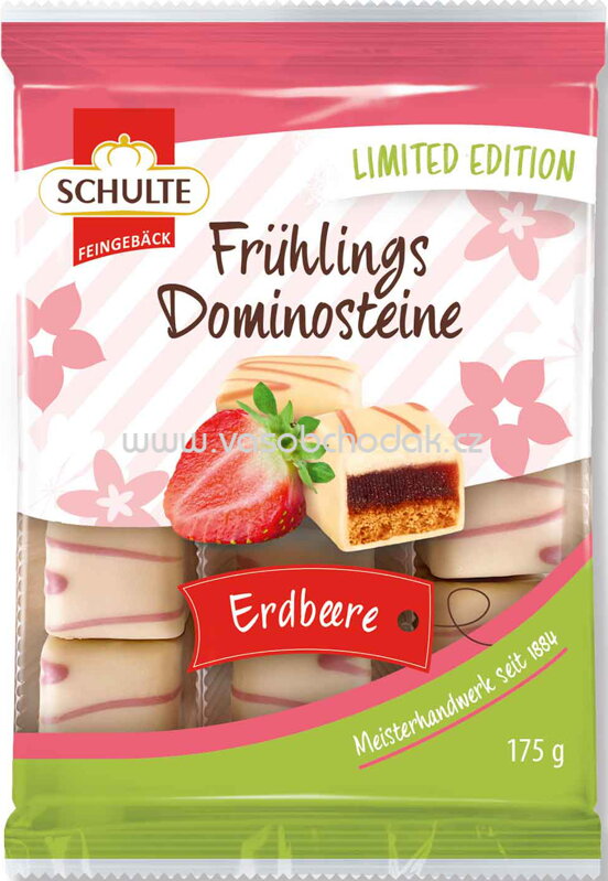 Schulte Frühlings Dominosteine Erdbeere, 175g