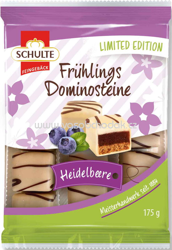 Schulte Frühlings Dominosteine Heidelbeere, 175g