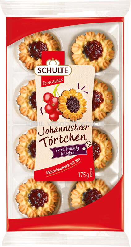 Schulte Johannisbeer Törtchen, 175g
