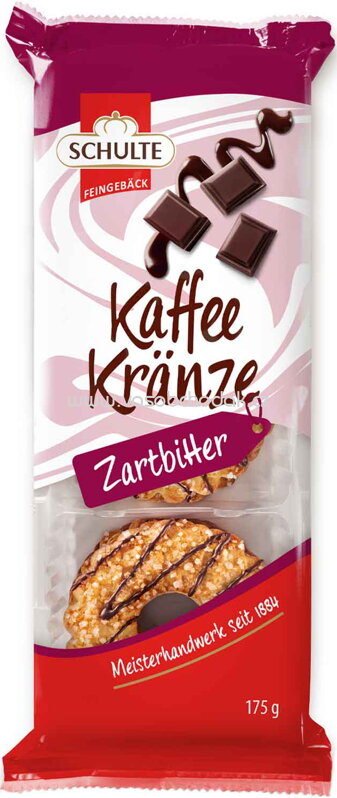 Schulte Kaffee Kränze Zartbitter, 175g