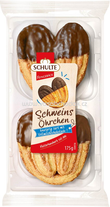 Schulte Schweinsöhrchen Vollmilch, 175g