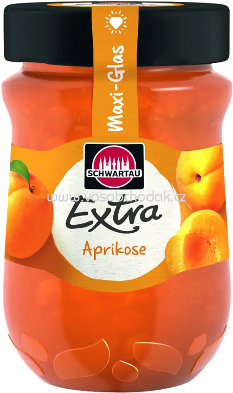 Schwartau Extra Konfitüre Aprikose, Maxi Glas, 600g