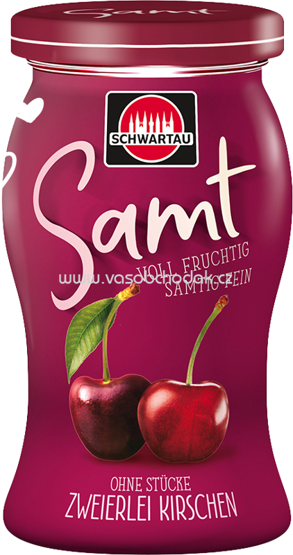 Schwartau Samt Konfitüre Zweierlei Kirschen, 270g Schwartau Samt Konfitüre Zweierlei Kirschen, 270g