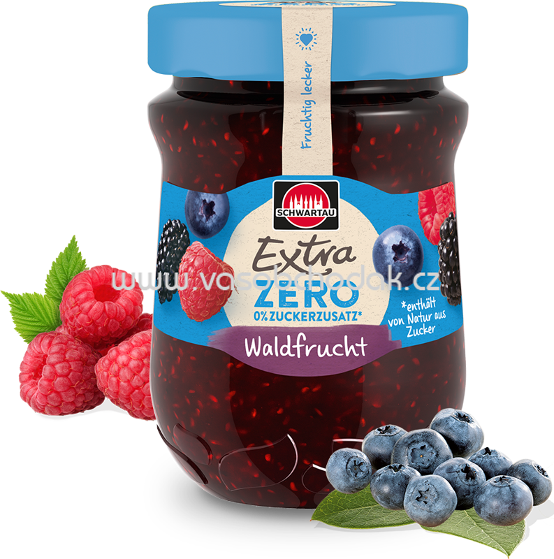 Schwartau Extra Konfitüre ZERO Zucker Waldfrucht, 280g