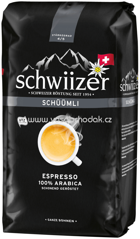 Schwiizer Espresso 100% Arabica Ganze Bohnen, 1kg