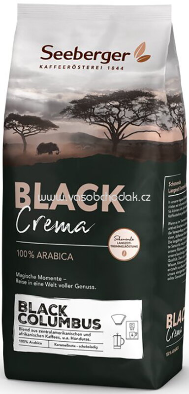 Seeberger Black Columbus ganze Bohne, 1 kg Seeberger Black Columbus ganze Bohne, 1 kg