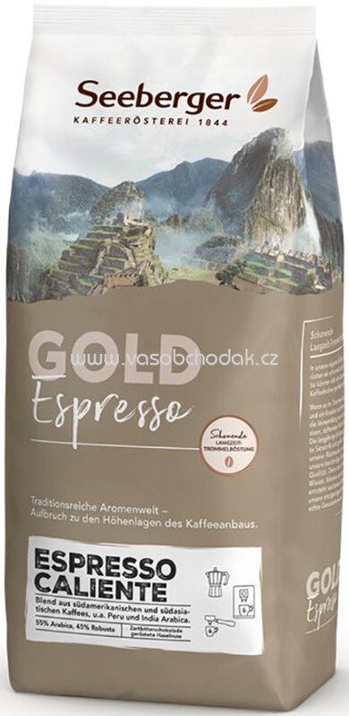 Seeberger Espresso Caliente ganze Bohne, 1 kg Seeberger Espresso Caliente ganze Bohne, 1 kg