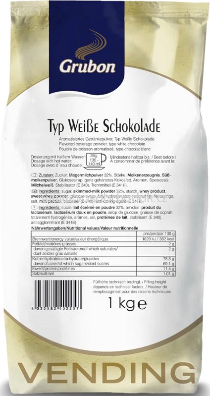 Seeberger Weiße Trinkschokolade, 1 kg