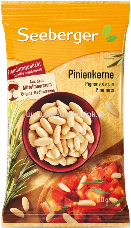 Seeberger Pinienkerne aus dem Mittelmeerraum, 50g Seeberger Pinienkerne aus dem Mittelmeerraum, 50g