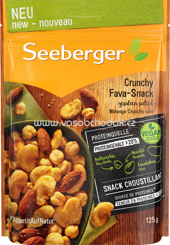 Seeberger Crunchy Fava Snack, 125g Seeberger Crunchy Fava Snack, 125g