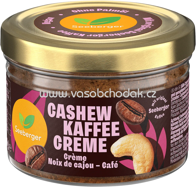 Seeberger Cashew Kaffee Creme, 180g