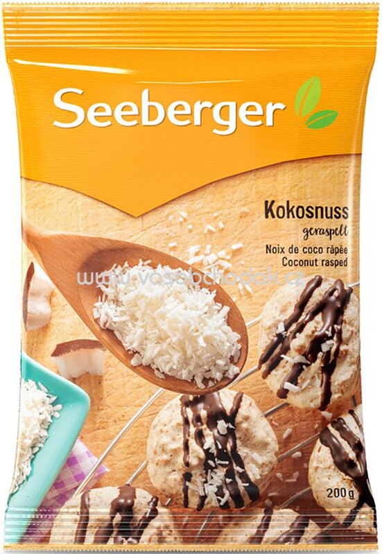 Seeberger Kokosnuss, geraspelt, 200g