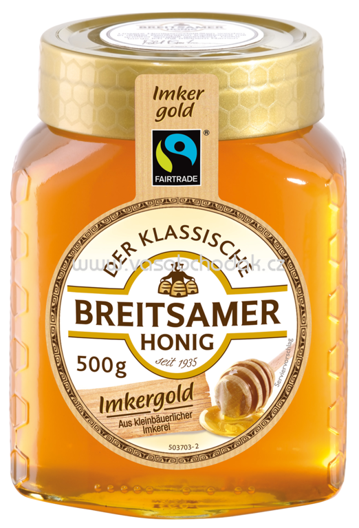 Breitsamer Honig Imkergold Fairtrade Honig, flüssig, 500g