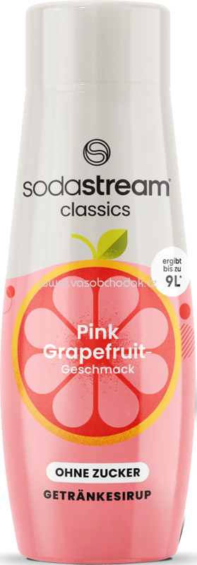 Sodastream Pink Grapefruit ohne Zucker Sirup, 440 ml Sodastream Pink Grapefruit ohne Zucker Sirup, 440 ml
