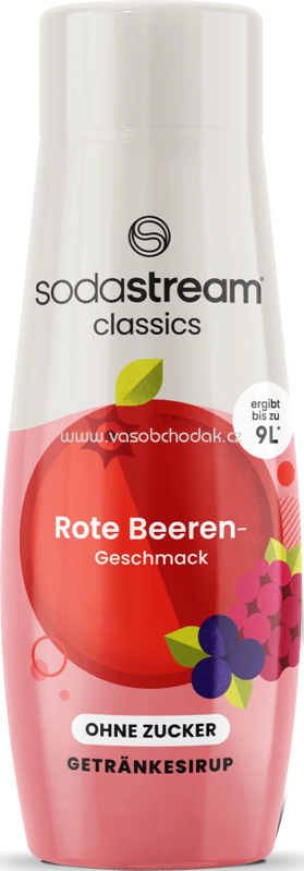 Sodastream Rote Beeren ohne Zucker Sirup, 440 ml Sodastream Rote Beeren ohne Zucker Sirup, 440 ml