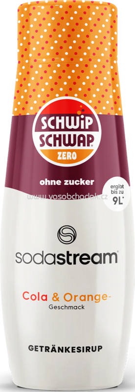 Sodastream Schwip Schwap Cola Orange ohne Zucker Sirup, 440 ml Sodastream Schwip Schwap Cola Orange ohne Zucker Sirup, 440 ml