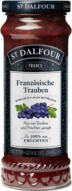 St. Dalfour Fruchtaufstrich Französische Trauben, 284g St. Dalfour Fruchtaufstrich Französische Trauben, 284g