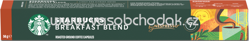 Starbucks Kapseln Breakfast Blend by NESPRESSO, 10 St Starbucks Kapseln Breakfast Blend by NESPRESSO, 10 St