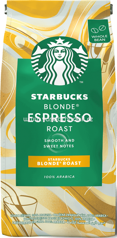Starbucks Blonde Espresso Roast, ganze bohnen, 200g
