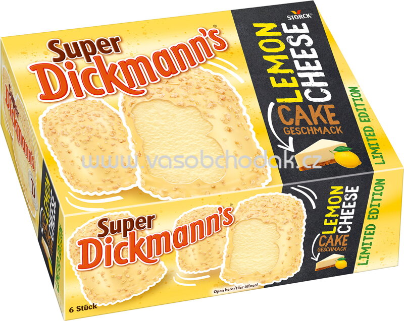 Storck Super Dickmann's Lemon Cheesecake, 6 St, 168g Storck Super Dickmann's Lemon Cheesecake, 6 St, 168g