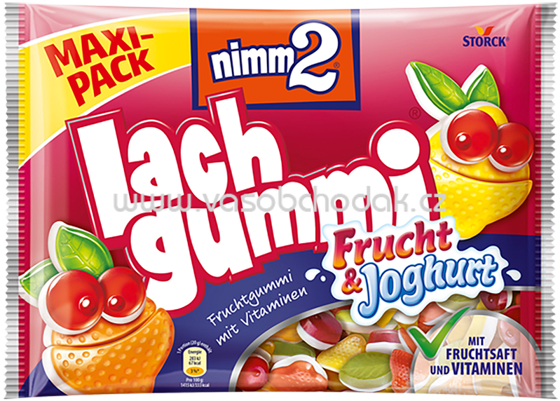 Storck Nimm2 Lachgummi Frucht & Joghurt, maxi pack, 376g