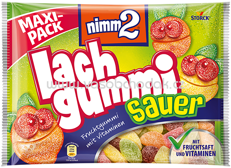 Storck Nimm2 Lachgummi Sauer, maxi pack, 376g