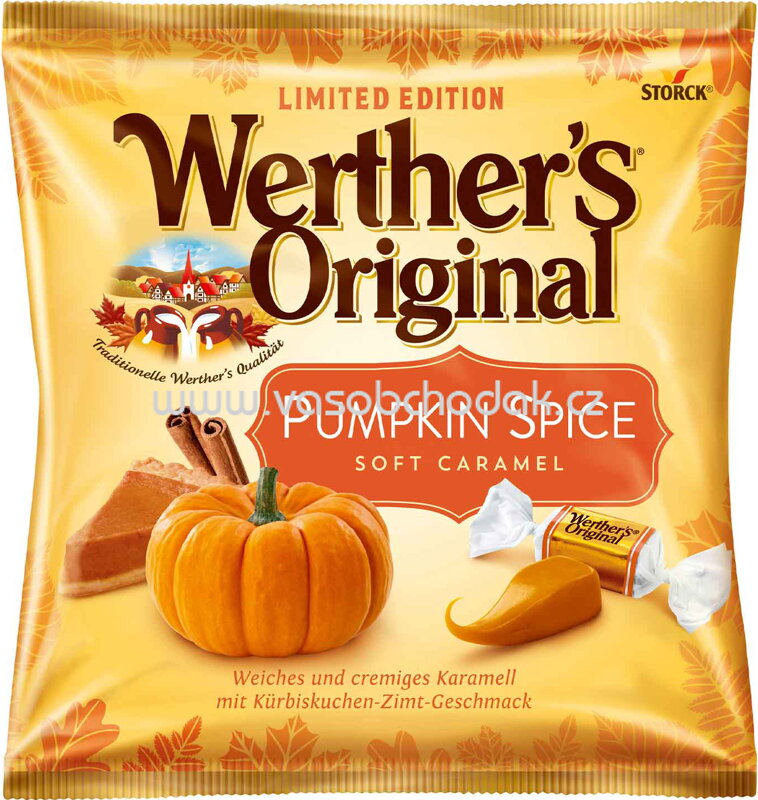 Storck Werther's Original Soft Caramel Pumpkin Spice, 180g Storck Werther's Original Soft Caramel Pumpkin Spice, 180g