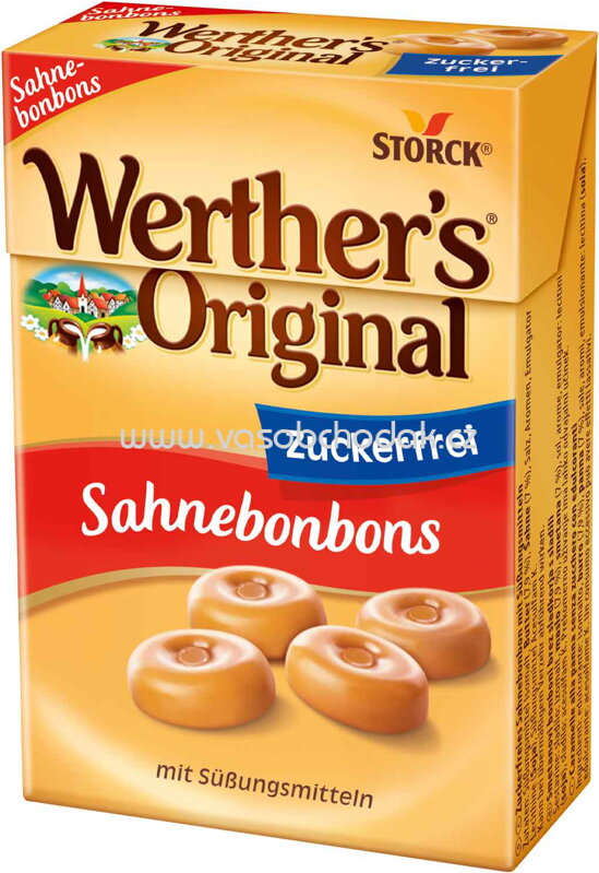 Storck Werther's Original Sahnebonbons Minis zuckerfrei, 42g