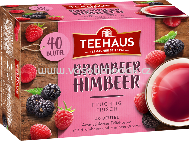 Teehaus Brombeer Himbeer, 40 Beutel