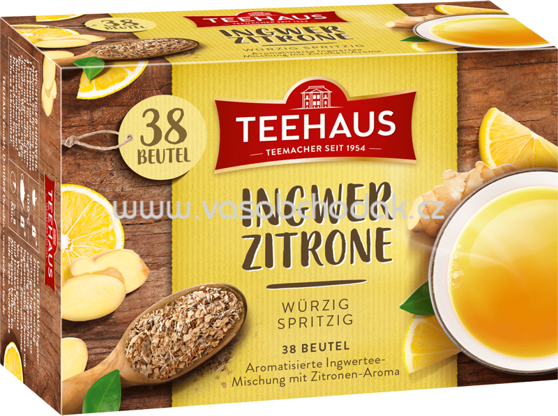 Teehaus Ingwer Zitrone, 38 Beutel