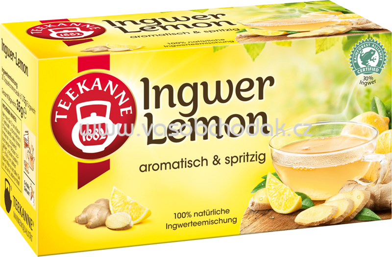 Teekanne Ingwer Lemon, 20 Beutel