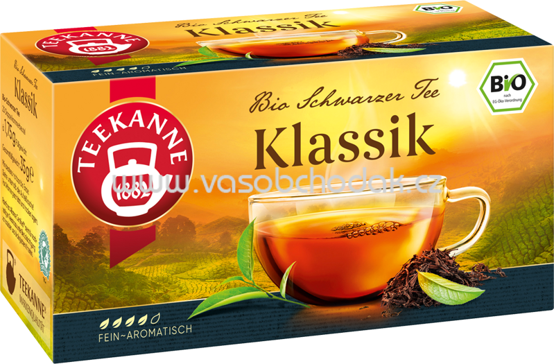Teekanne Bio Schwarzer Tee Klassik, 20 Beutel