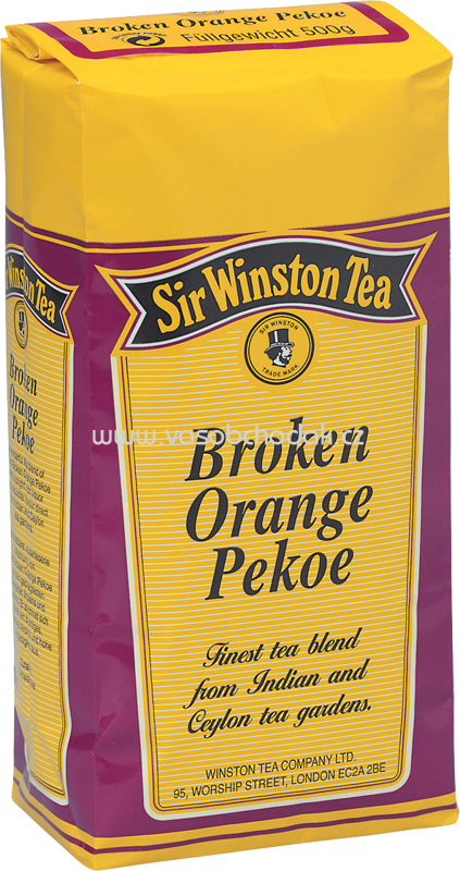 Teekanne Schwarzer Tee Sir Winston Tea Broken Orange Pekoe, 500g