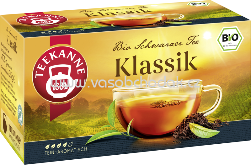 Teekanne Bio Schwarzer Tee Klassik, 20 Beutel Teekanne Bio Schwarzer Tee Klassik, 20 Beutel