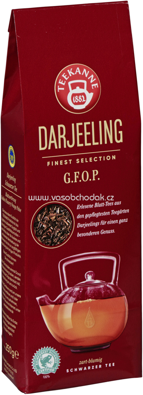 Teekanne Schwarzer Tee Darjeeling Finest Selection G.F.O.P., 250g Teekanne Schwarzer Tee Darjeeling Finest Selection G.F.O.P., 250g