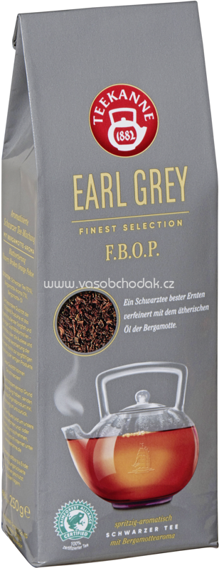 Teekanne Schwarzer Tee Earl Grey Finest Selection F.B.O.P., 250g